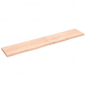 Wall Shelf Medium brown Solid oak wood 86 x 15.7 in Fol...