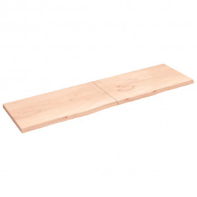 Wall Shelf Medium brown Untreated solid oak wood Extra ...
