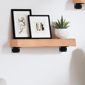 Wall Shelf Light brown Solid oak wood with a varnish fi...