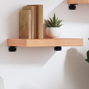 Wall Shelf Light Brown Solid oak wood with a varnish fi...