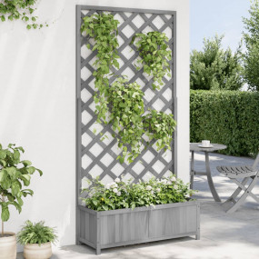Planter Grey Solid fir wood Large Planters Planter