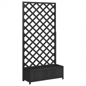 Planter Black Solid Fir Wood Large Planters Planter