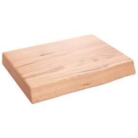 Wall Shelf Light brown Solid oak wood 15.7x11.8x2.4 in ...