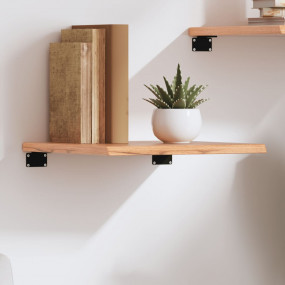 Wall Shelf Light brown Solid oak wood 15.7 in x 15.7 in...