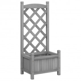 Planter Gray Solid Fir Wood Standard Decorative Inlays ...
