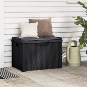 Garden Storage Box Anthracite Polypropylene Medium