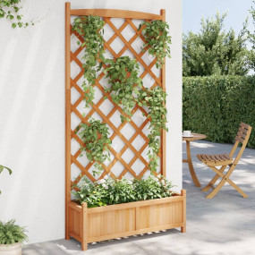 Planter Brown Solid fir wood Standard Planters Planter