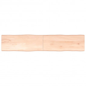 Table Top Medium brown Solid oak wood 78.7 x 15.7 in Co...