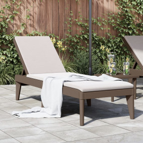 Sun Lounger Brown Polypropylene Standard UV-resistant m...