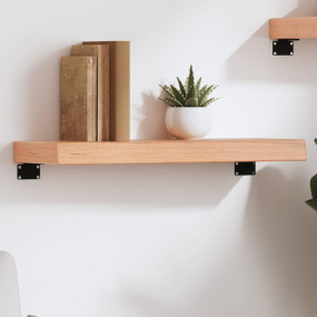 Wall Shelf Light brown Solid oak wood 23.6 x 7.9 x 2.4 ...