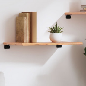 Wall Shelf Light brown Solid oak wood Compact Decorativ...