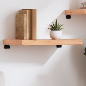 Wall Shelf Light brown Solid oak wood with a varnish fi...