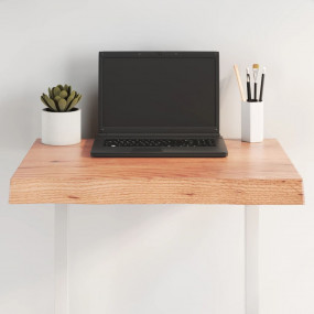 Table Top Light brown Solid oak wood 23.6 in x 15.7 in ...