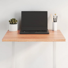 Table Top Light brown Solid oak wood 23.6x19.7 in Table...