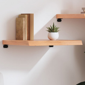 Wall Shelf Light brown Solid oak wood 23.6 x 19.7 x 2.4...