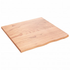 Wall Shelf Light brown Solid oak wood 23.6x23.6x0.8 in ...