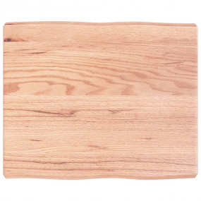 Table Top Light brown Solid oak wood Medium Height-Adju...