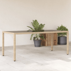 Garden Table Set of 4 Beige