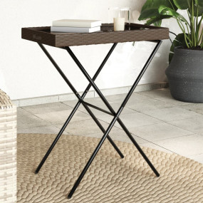 Folding Tray Table Brown