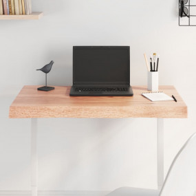 Table Top Light brown Solid oak wood 31.5 x 15.7 in
