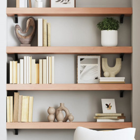 Wall Shelf Light Brown Solid oak wood 31.5 x 7.9 x 2.4 ...