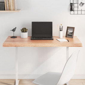 Table Top Light Brown Solid Oak Wood 39.4 x 19.7 in Tab...