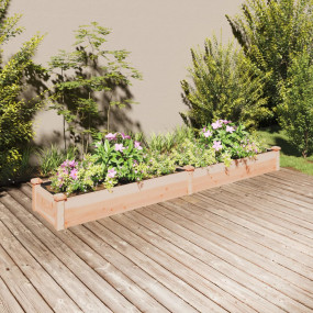 Garden Raised Bed Natural wood Solid fir wood and breat...