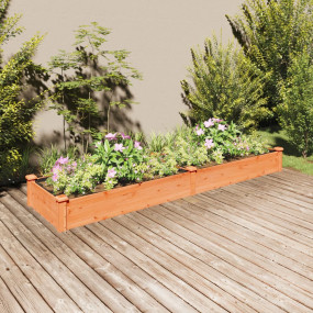 Garden Raised Bed Brown Solid fir wood Large Garden Rai...