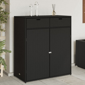 Garden Storage Cabinet Black