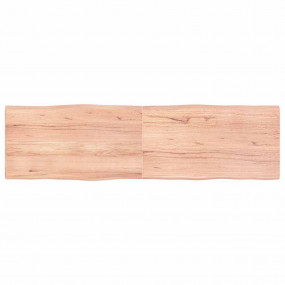 Table Top Light Brown Solid Oak Wood 70.9 x 19.7 in Fol...