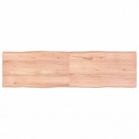 Table Top Light Brown Solid Oak Wood Large Foldable Tab...