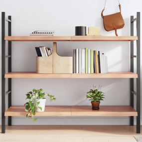 Wall Shelf Light brown Solid oak wood 55 x 19.7 in Fold...