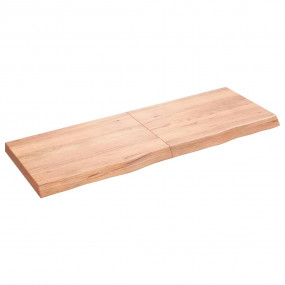 Wall Shelf Light brown Solid oak wood 55.1 x 19.7 x 2.4...