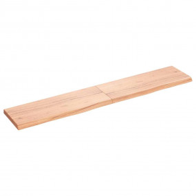 Wall Shelf Light brown Solid oak wood 63 x 11.8 in Fold...