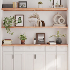Wall Shelf Light brown Solid oak wood Medium Foldable