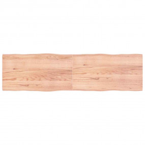 Table Top Light brown Solid oak wood 86.6x23.6 in Folda...