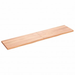 Wall Shelf Light brown Solid oak wood 70.9 x 15.7 in Fo...