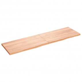 Wall Shelf Light brown Solid oak wood Large Foldable