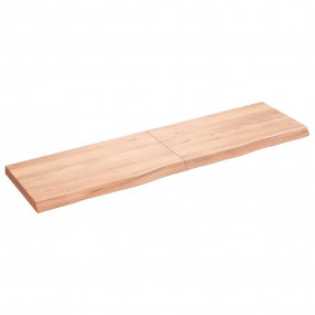 Wall Shelf Light Brown Solid Oak Wood Large Foldable Wa...