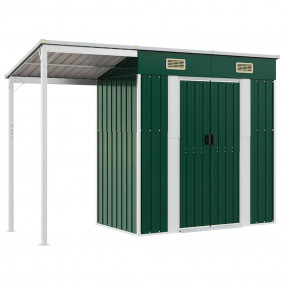Garden Shed Green Galvanized steel, Plastic Large Garde...