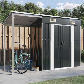 Garden Shed Anthracite Galvanized steel, plastic Large
