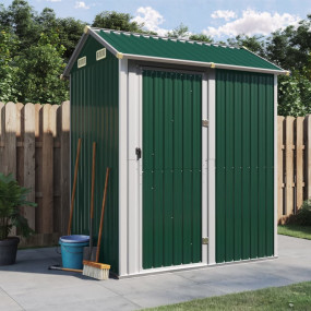Garden Shed Green Galvanized Steel Large Garden Shed