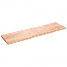 Wall Shelf Light Brown Solid Oak Wood Large Foldable Wa...