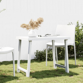 Camping Table White 100% Polypropylene Medium Non-slip