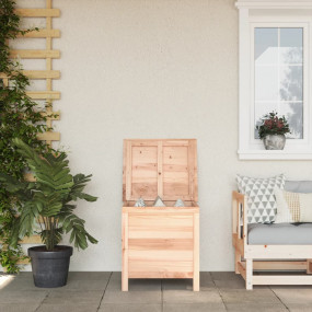 Garden Storage Box Natural wood Solid fir wood 19.7x19....