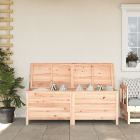Garden Storage Box Natural wood Solid fir wood Large