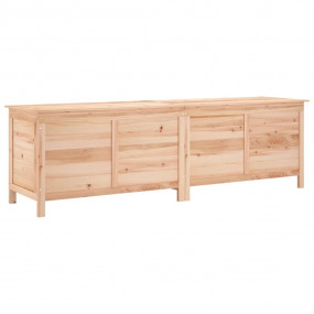 Garden Storage Box Natural Solid Fir Wood Large