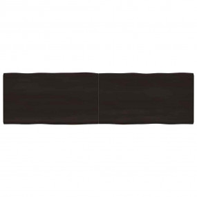 Table Top Dark brown Solid oak wood Extra Long Foldable