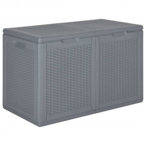 Garden Storage Box Grey Polypropylene Medium Garden Sto...