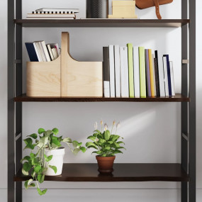 Wall Shelf Dark brown Solid oak wood 39.4 x 19.7 x 0.8 ...